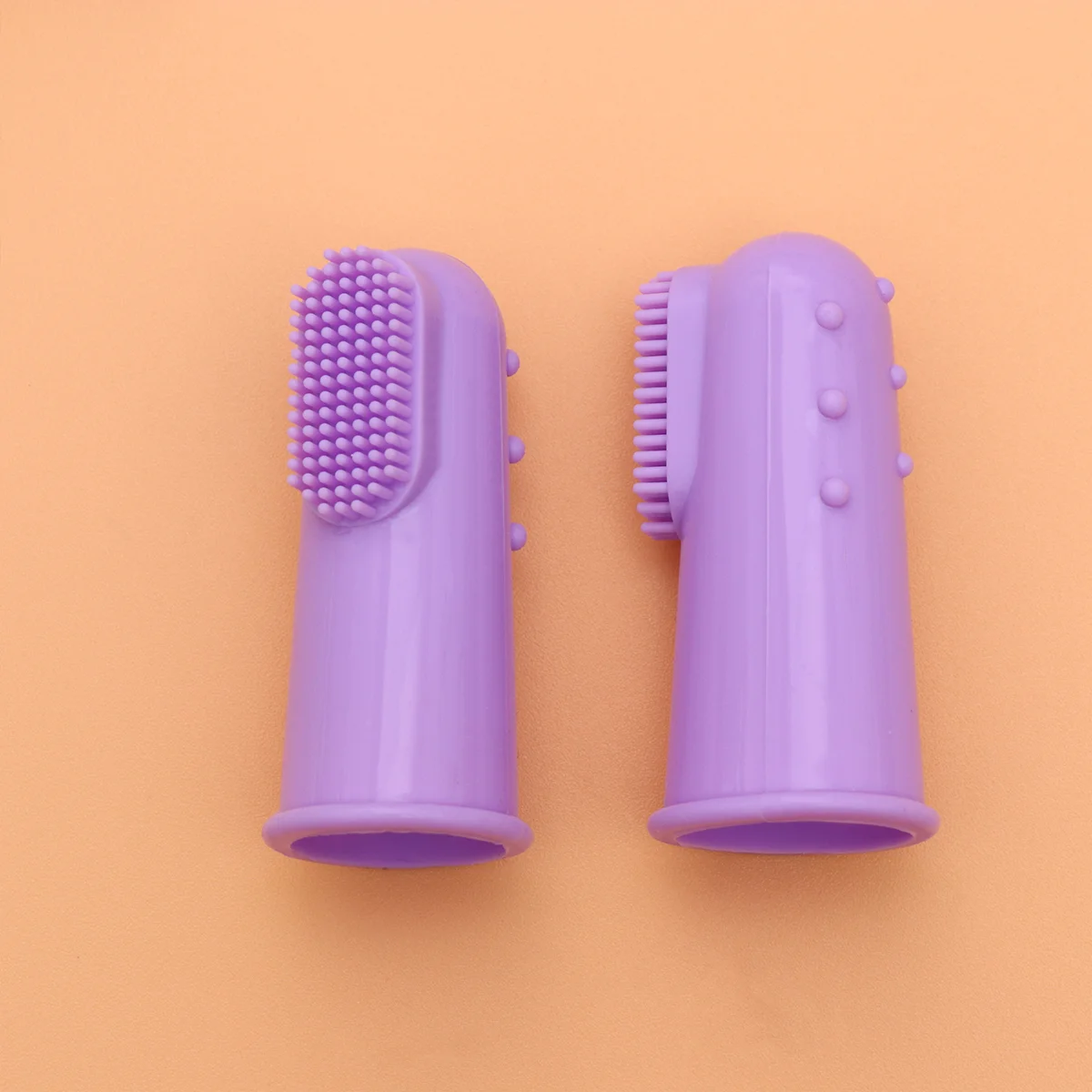 8pcs Pet Oral Stain Removal Brush Dental Toothbrush Pet for Pet Cat Dog (Purple) Pet Toothbrush