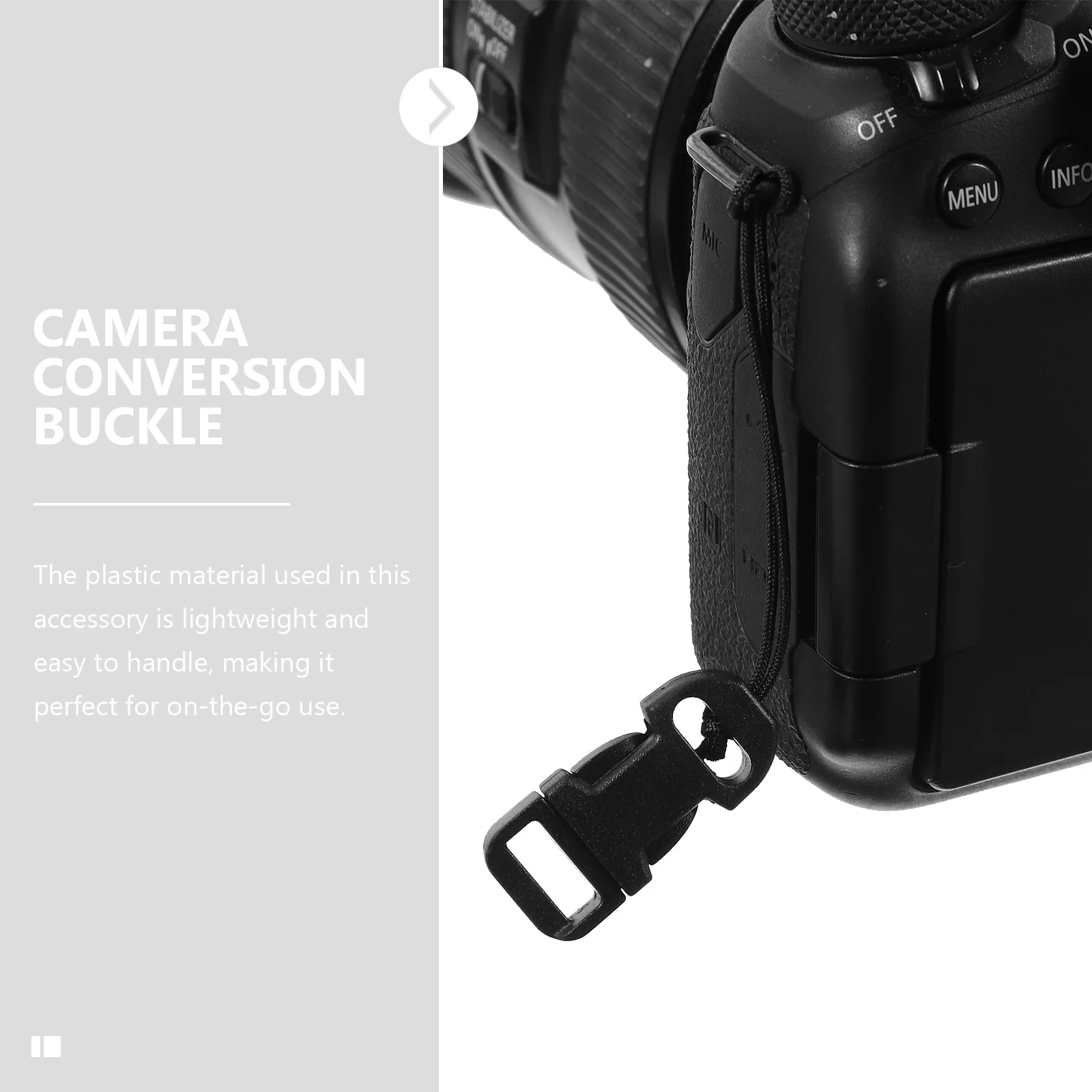 

2Pairs Camera Strap Buckle Quick Release Qd Loop Durable Lightweight Versatile Adapter Accessory Quick Release Buckle
