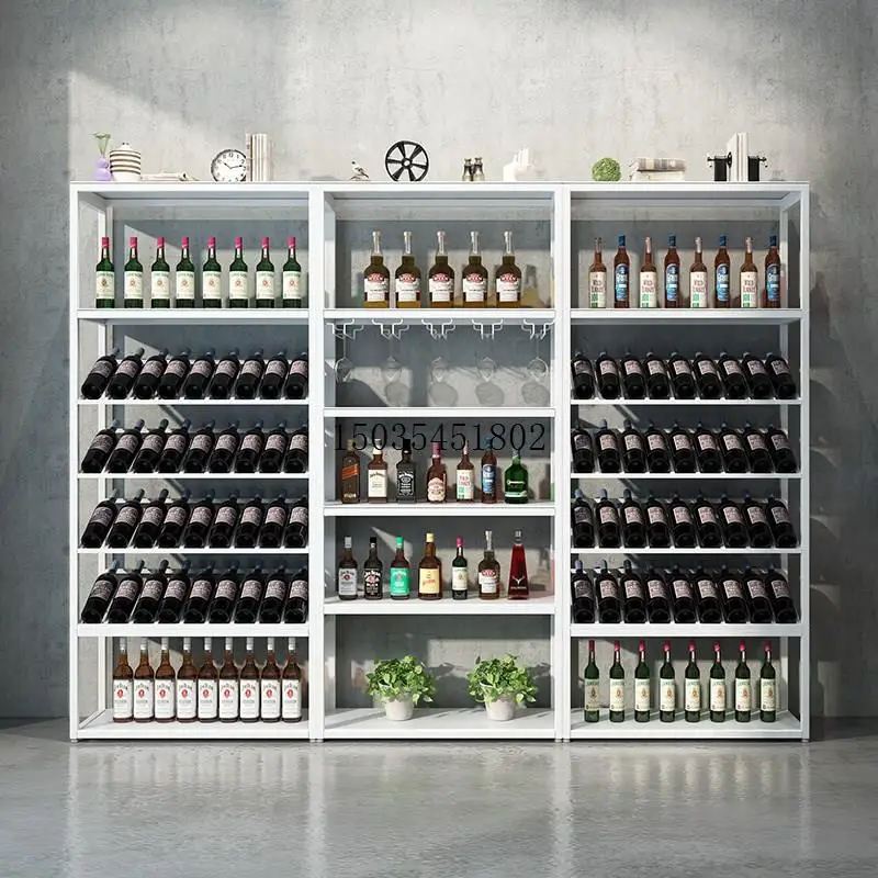 Column Cabinet Drinks Bottle Wine Holder Cellar Furniture Simple Storage Closet Bar Mounted Salon Luxe Gabinete Beverage Home