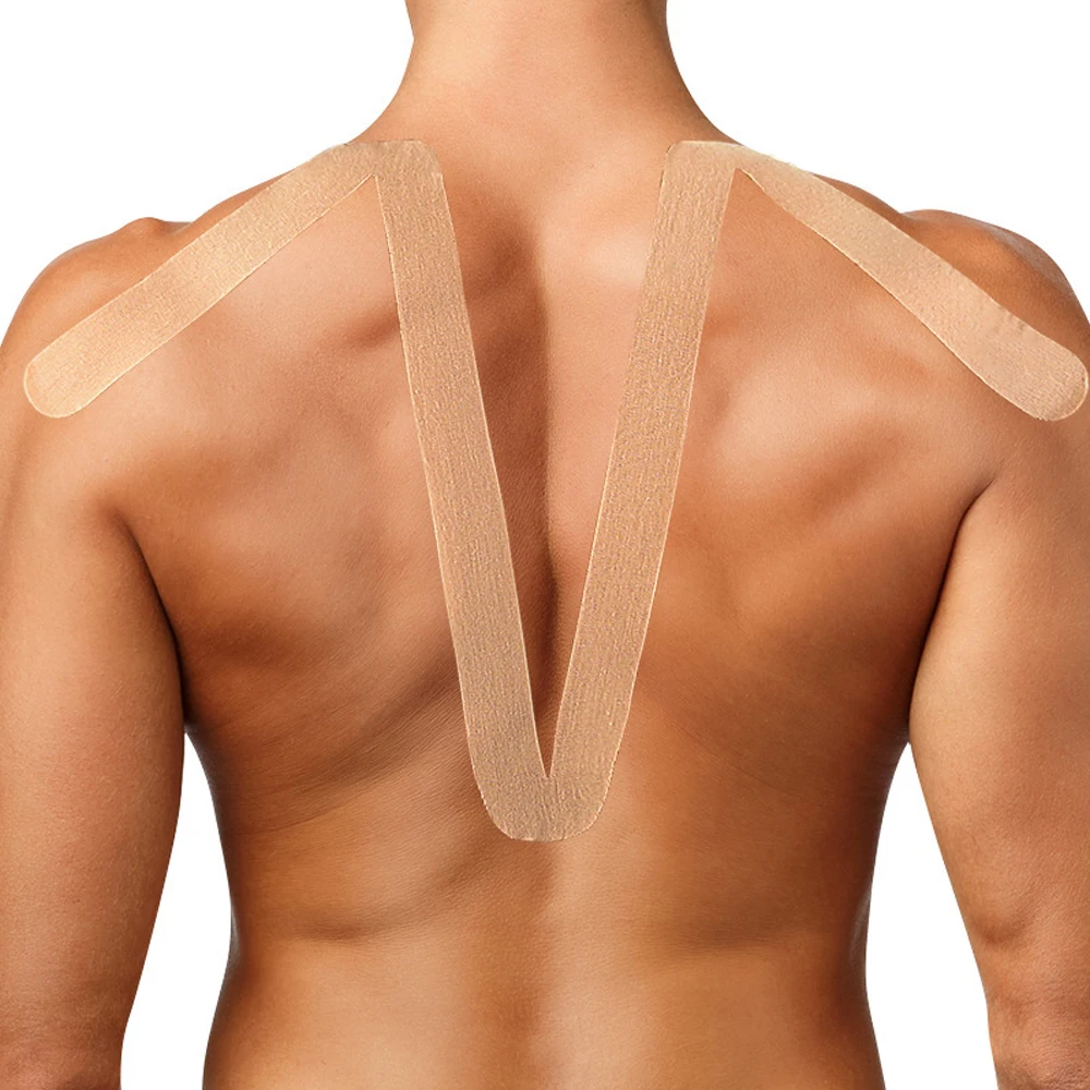 

5PC Precut Kinesiology Tape for Shoulder Neck,Waterproof and Breathable Sports Tape,Kinesiology Tape Supports Shoulder