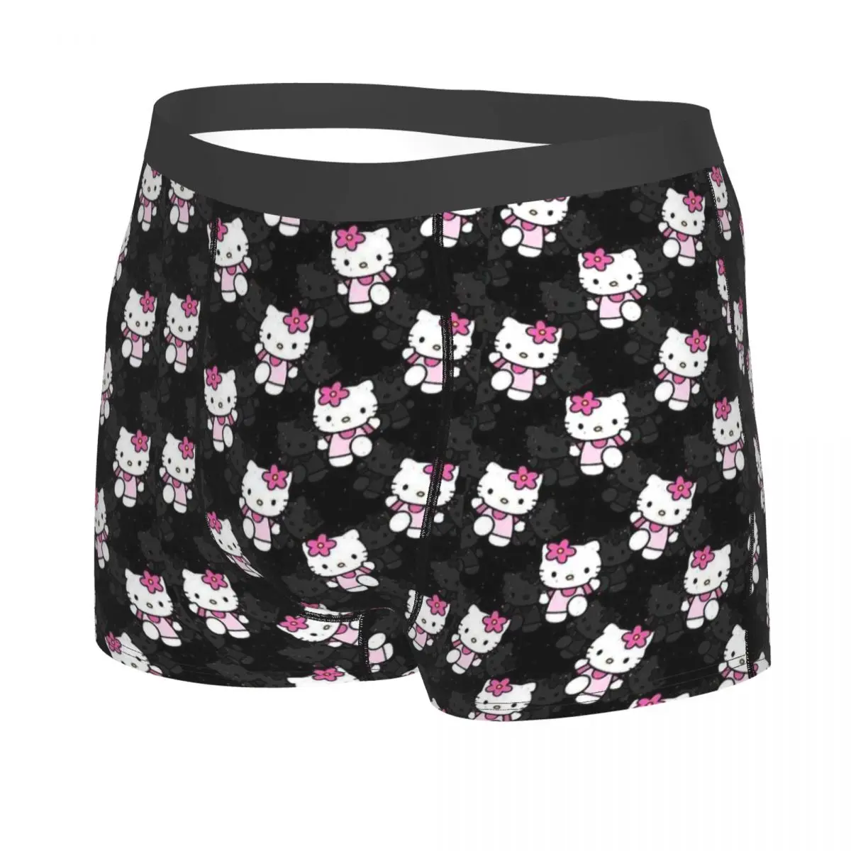 Custom Hello Kitty Underwear Male Print Boxer Briefs Shorts Panties Soft Underpants