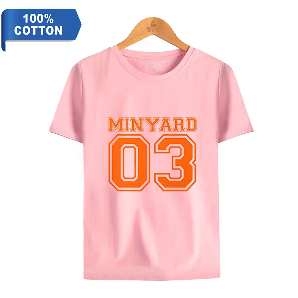 Camiseta de algodão de Manga Curta Para homens E E mulheres O Corte de foxole camiseta logotipo Legal minyard 03