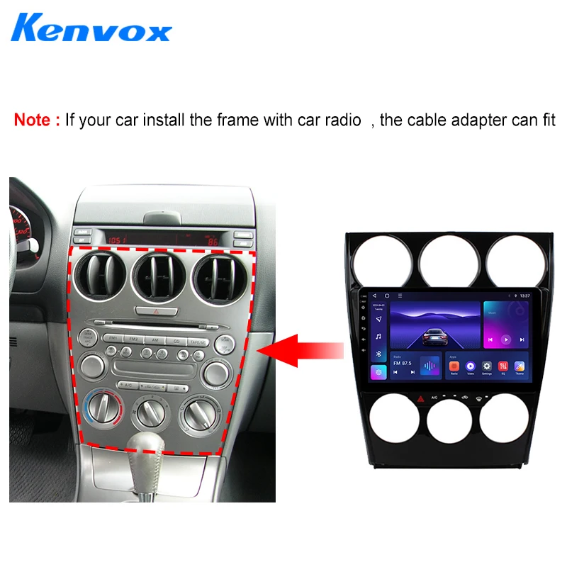 Kenvox android Car radio Canbus Box Decoder For MAZDA 6 2004 2015 16pin stereo Wiring Harness Plug Power Cable connector adapter