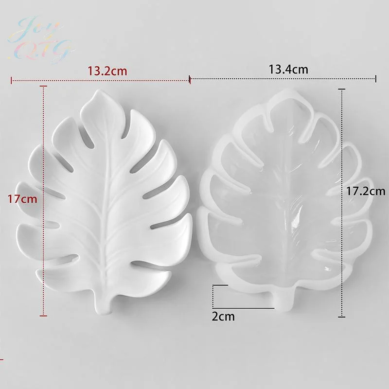 1PCS DIY Leaf Shape Coaster Silicone Mold Heat Resistant Mould for Epoxy Resin Gypsum Handmade Desktop Decor Craft Gifts Making