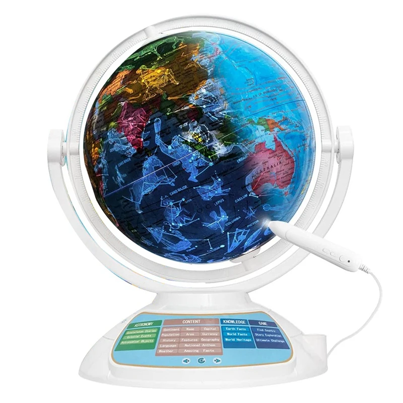 

Intelligent Globe For Children's Education 13.78 Inch Talking Interactive Globe Early Childhood Learning AR Globe