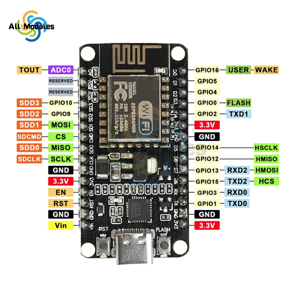 FT232 NodeMCU Lua V3 ESP8266 Serial Port WIFI Modul Entwicklungsboard basierend auf ESP8266 ESP-12E