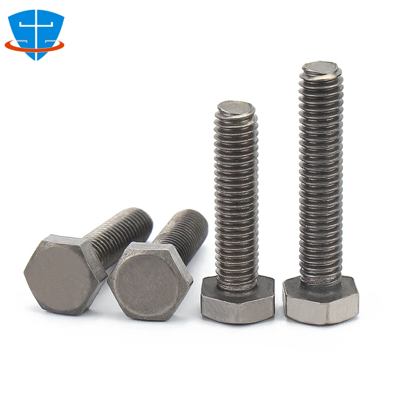 10Pcs DIN933 M3 M4 M5 M6 M8 M10 Gr2 TA2 Pure Titanium External Hex Head Screw Customization Hexagon Bolt Hexagonal Shape Screw
