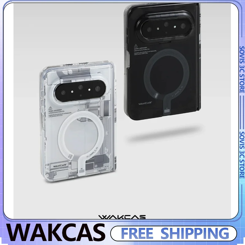 

WAKCAS Magnetic Phone Case Custom Drop-Proof Phone Cover for Huawei Pura X Max Foldable Phone Protective Case DIY Gamer Gifts