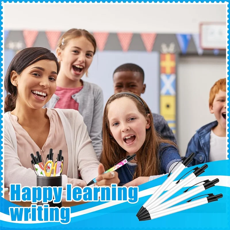 Sublimation Pen Blank Sublimation Coated Pens Heat Transfer Pens With Heat Shrink Packaging For DIY Office Home 36Pcs