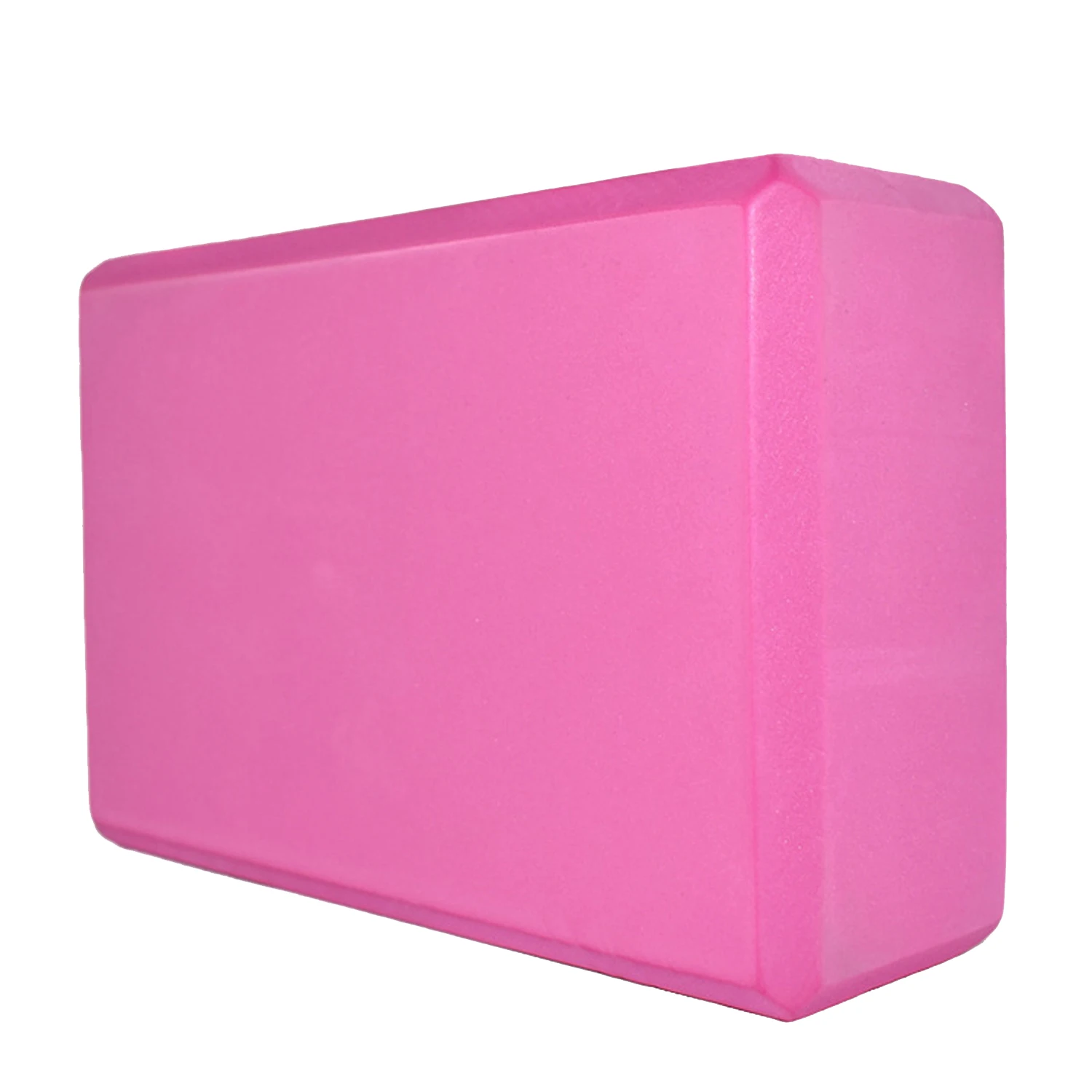 High Density Yoga Blocks -Firm EVA Foam Bricks - Gymnastics Block for Muscle Pain and Stress Pink