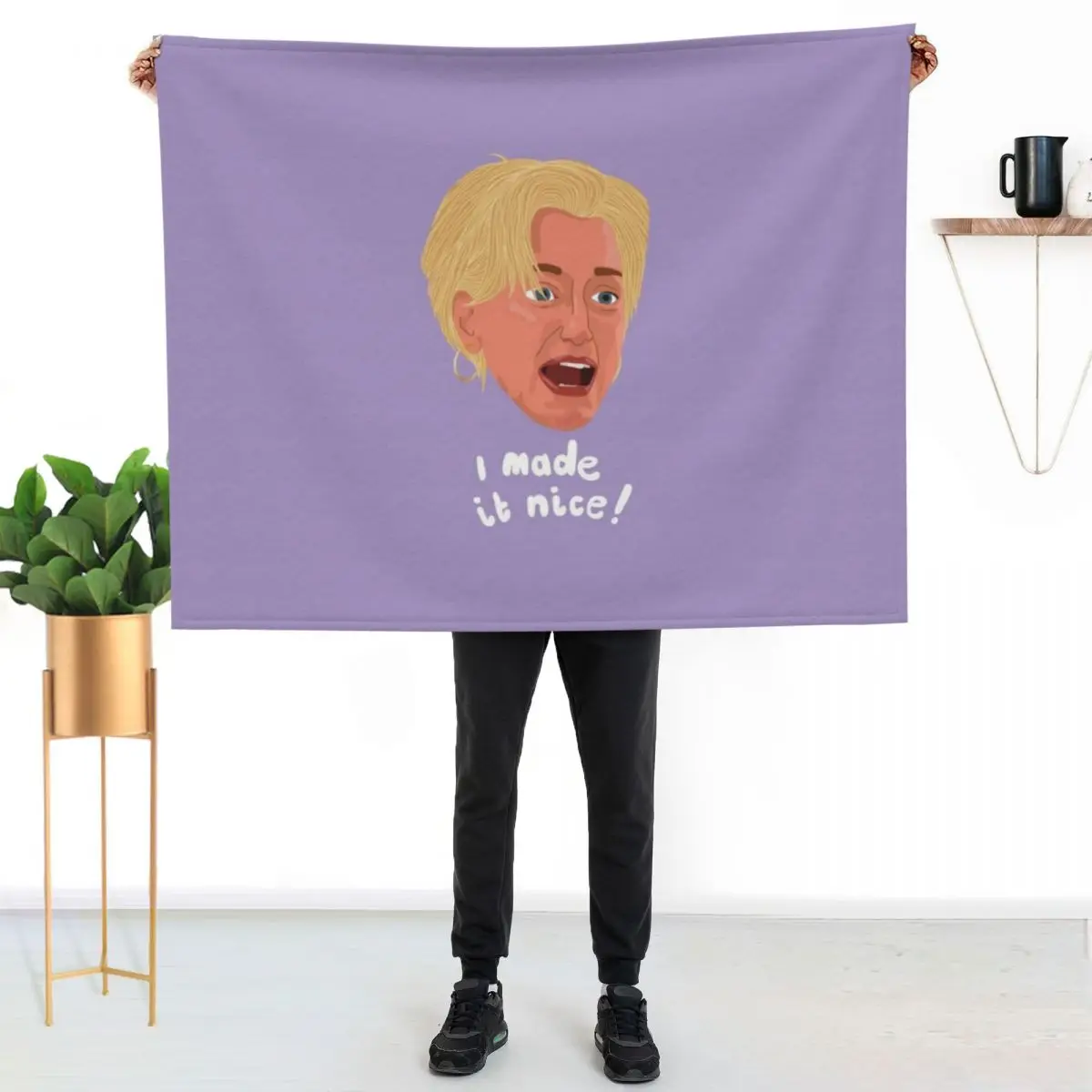 

Dorinda I Made It Nice Throw Blanket Soft Comfort Blanket for Reading Watching TV