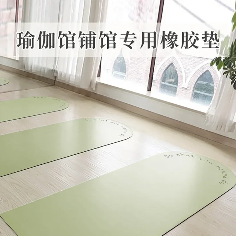 181 * 66 * 0.5Cm Semicircular PU Rubber Non-slip Shock Absorber Silent Mat Yoga Mat Sports Fitness Mat Special for Yoga Studio