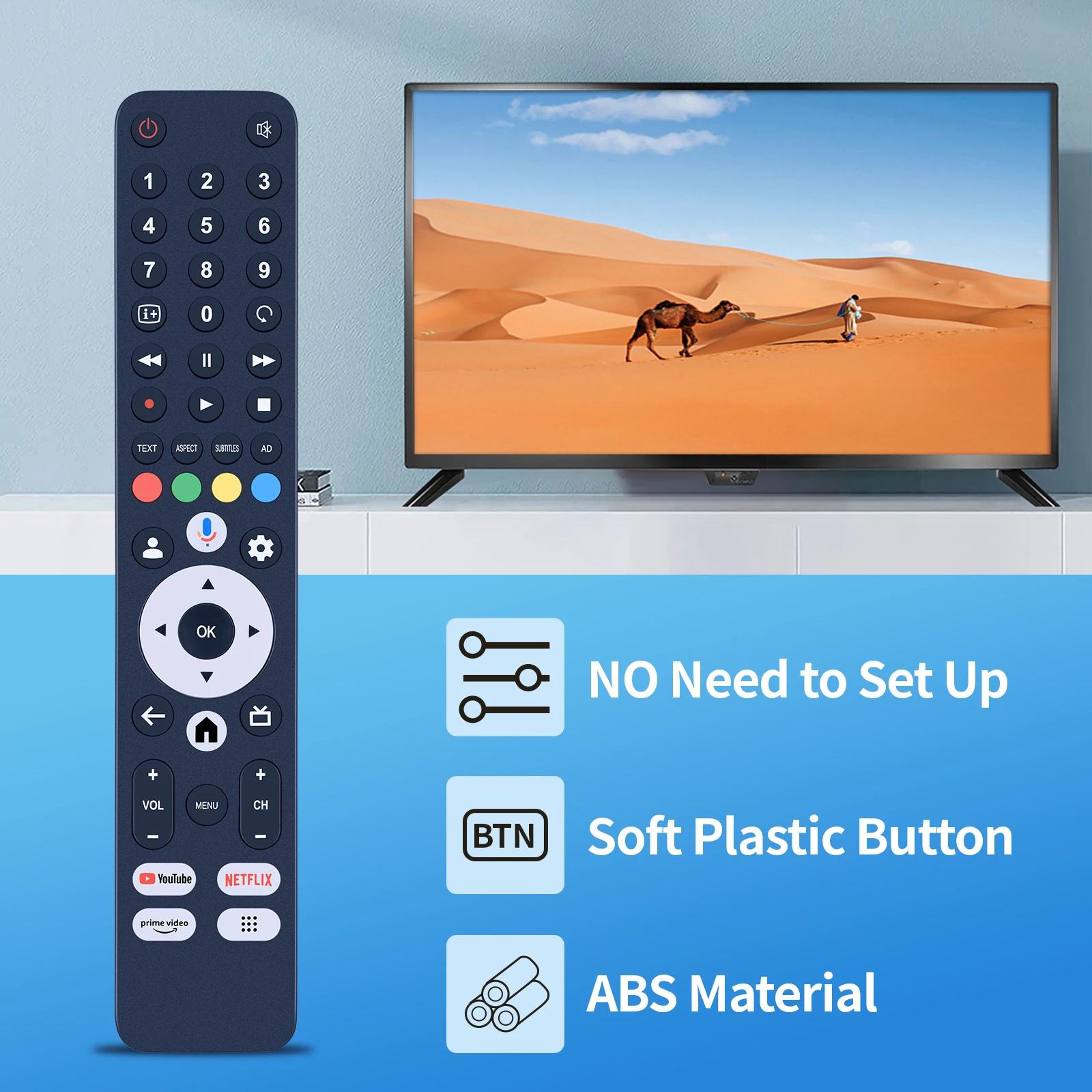 بجهاز تحكم عن بعد للتلفزيون ، تلفزيون KT2148 حاد
