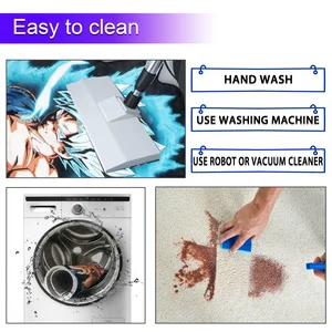 قطعة واحدة لوفي والعتاد 5 على شكل أنيمي غرفة نوم الكرتون مانجا البساط غير المنتظم ديكور المنزل السجاد غير الانزلاق لغرفة المعيشة أريكة أفضل 10 سجادة أنيمي مبيعا - رقم 2