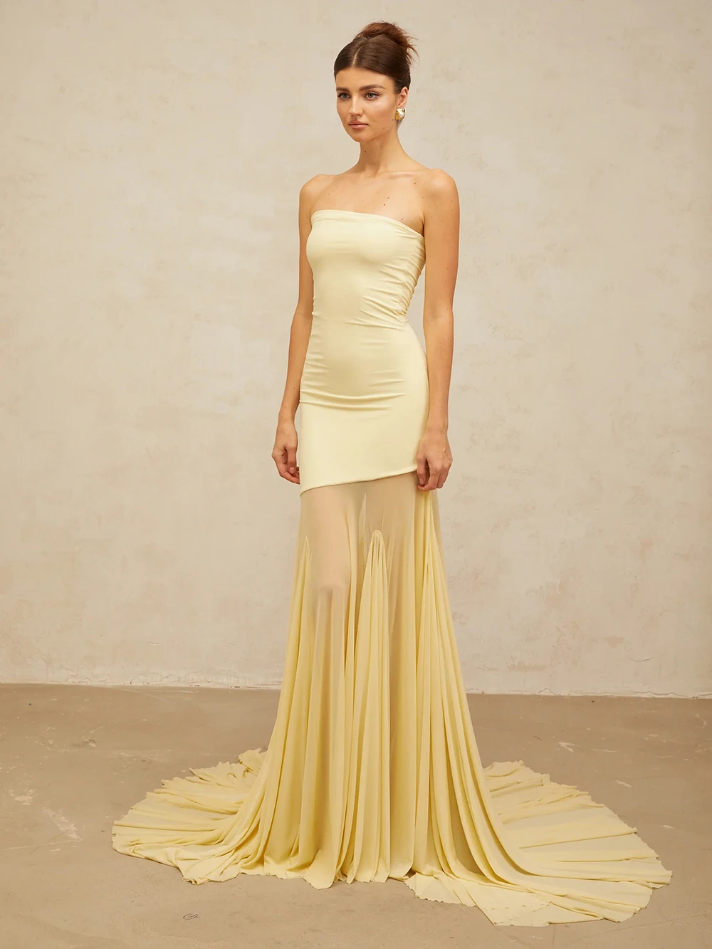 Modphy moda sem alças malha retalhos maxi vestido elegante sem mangas sem costas festa de férias casamento roupões longos 2025 novas mulheres