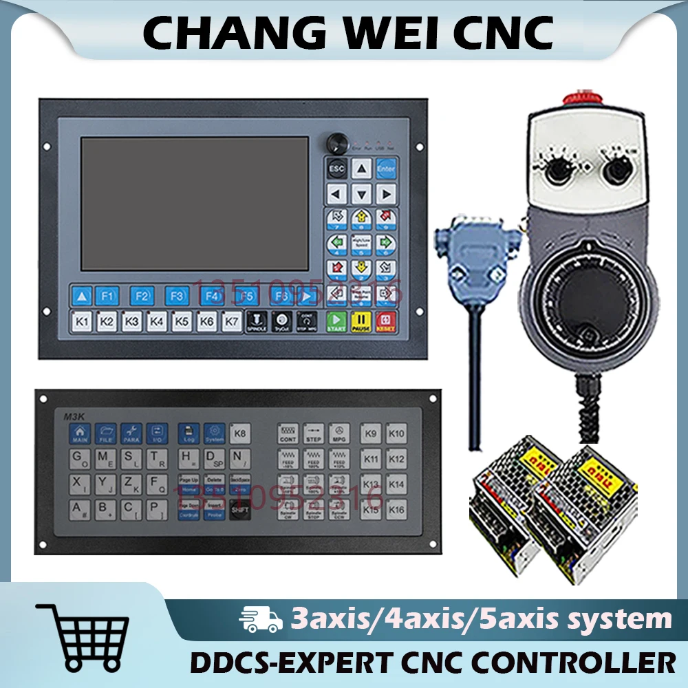 Ddcs-expert 3/4/5 Axis Cnc Controller Kit, Extended Keyboard, Support Closed-loop Stepping/Atc Engraving Machine Milling Machine