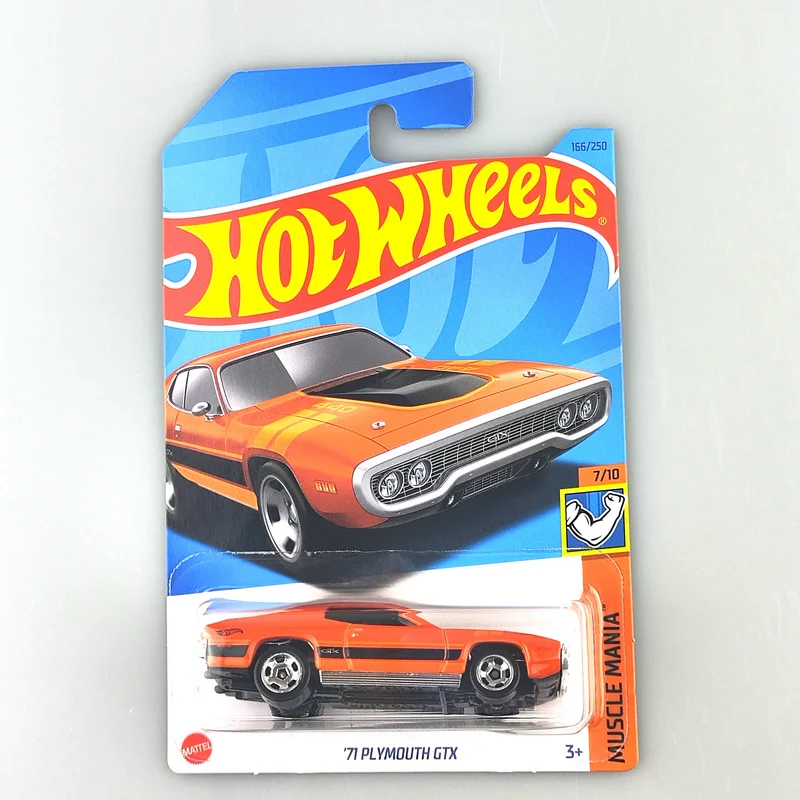 2023-166 Hot Wheels Cars 71 PLYMOUTH GTX 1/64 Metal Die-cast Model Toy Vehicles