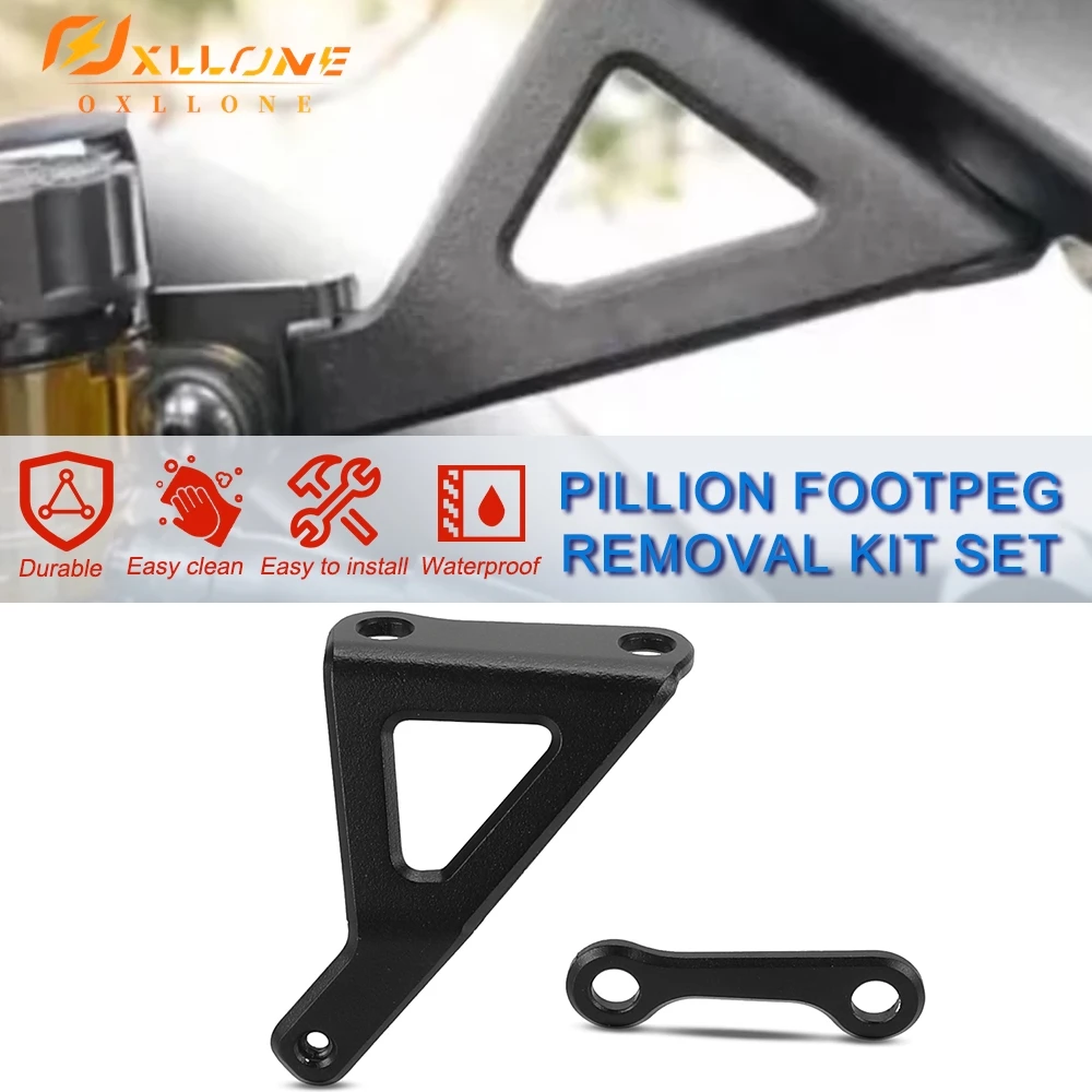 

NEW For Yamaha MT09 2024 2025 2026 Motorcycle Pillion Footrest Removal Blanking Plate Set Footrest Cover Blank MT-09 Accessories