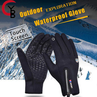 Winter Thermal Cycling Gloves for Men & Women, Waterproof Windproof Non-Slip Touch Screen Gloves for Outdoor Running, Driving