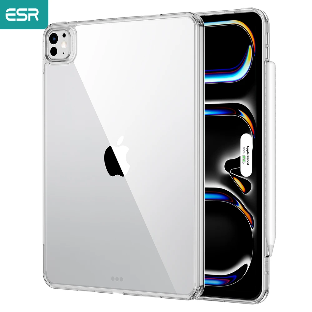 

ESR for iPad Pro 11 2024 Clear Case for iPad Pro 13 inch Project Zero Slim Soft TPU Transparent Case for iPad Air 13 2024