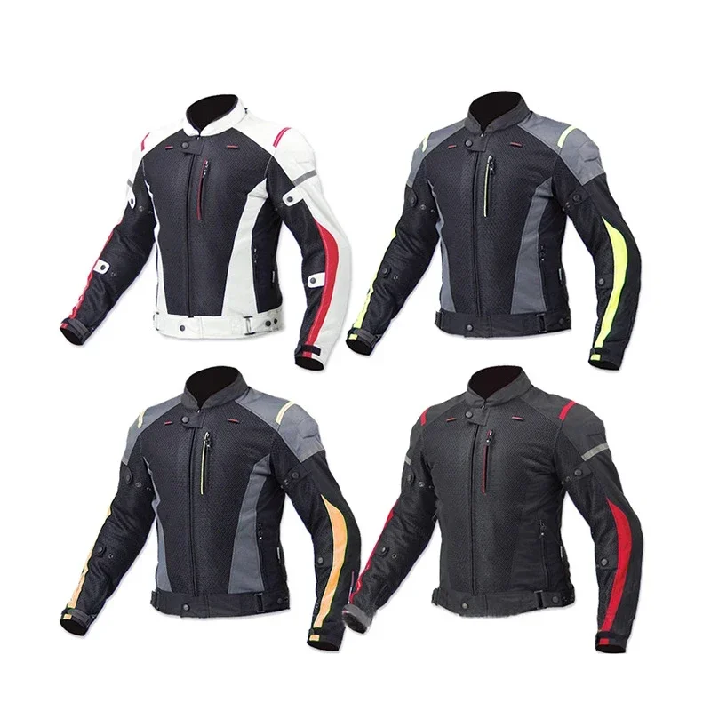 Komine Jk069 Motorcycle Summer Breathable Mesh Anti-Fall Riding Jacket Fall-Proof Titanium Jacket Riding Suit Motorcycle Items