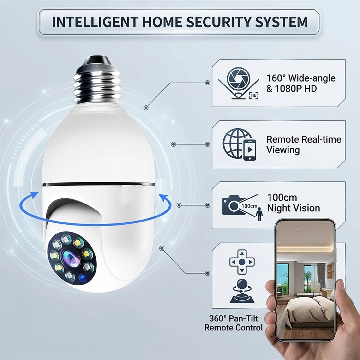 1080P Wifi IP Outdoor Cameras Surveillance Video Human Detection CCTV Security Wireless Monitor Audio Night Vision