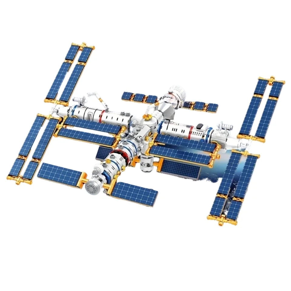 

1000-piece Interstellar Satellite Space Station Model | No Color Box | Ornament & Gift