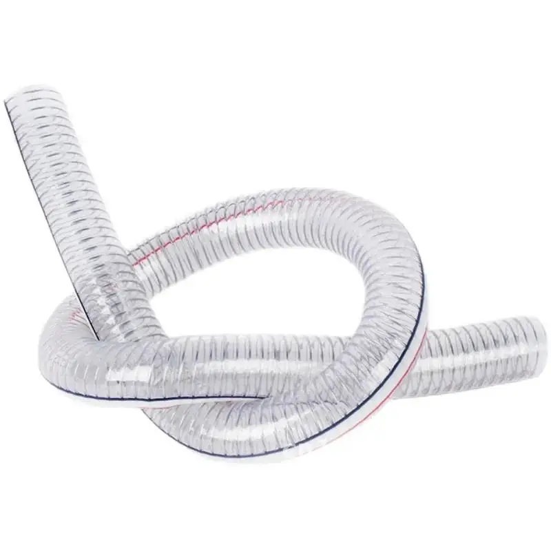 1Meter PVC Transparent Steel Wire Hose In Pipe ID 10mm All Tubing 16mm 13mm Soft 25mm 19mm22mm Plumbing Plastic Watering Seasons