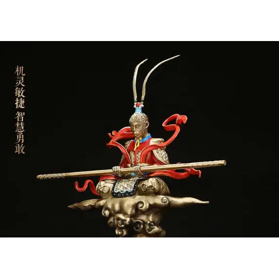 5 A+ Collection Edition-TOP Business Mascot - China Wu Kong # God of victory God of War Business decorative art Sculpture statue