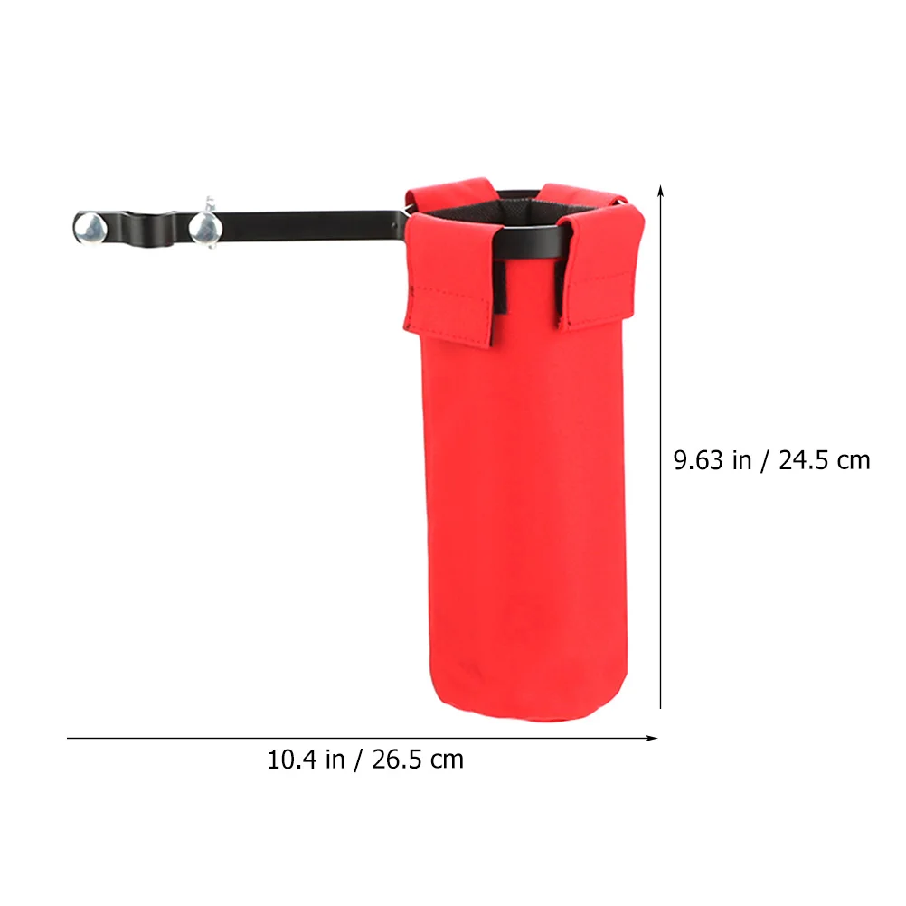

Drumsticks Storage Bag Percussion Holder Bracket Holders with Shoulder Strap Red