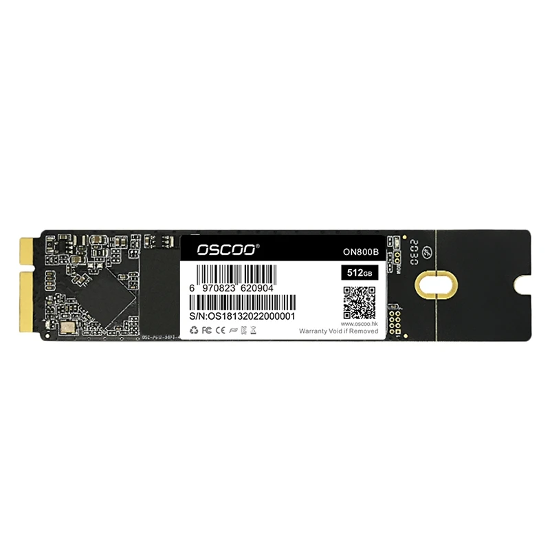 

OSCOO для Macbook Air/Pro A1465 A1466 A1398 A1425 долговечный и стабильный высокоскоростной твердотельный накопитель (512 г)