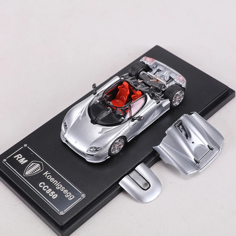 RM MODELO 1:64 CC850 Coche modelo de aleación La cubierta del techo y del motor se puede quitar