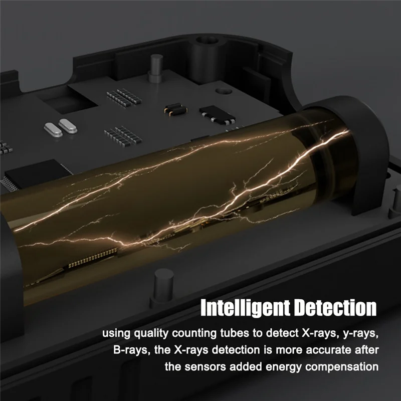 A003 Contador Geiger Detector de radiación Nuclear Detección de rayos X Β Y Detector radiactivo Geiger Pantalla LCD Hogar