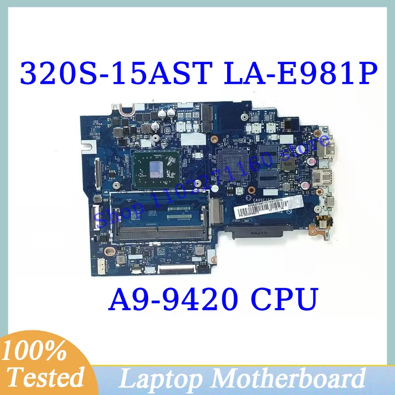 

CAUSC/SD LA-E981P For Lenovo Ideapad 320S-15AST With A9-9420 CPU Mainboard 5B20P99017 Laptop Motherboard 100% Fully Tested Good