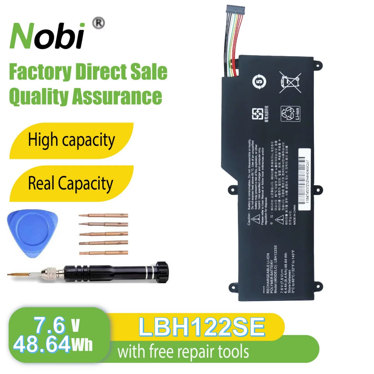 

Аккумулятор Nobi LBH122SE для ультрабука LG U460 U460-G U460-K.AH5DK U460-M.AFB5L Series (48,64 Втч-7,6 В)