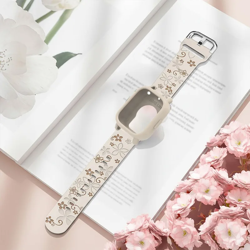 Gravierte Silikonhülle + Armband für Redmi Watch 5 Lite/5 Active, Ersatzarmband, Smart Watchband, Schutzhülle, Correa – Detail 2