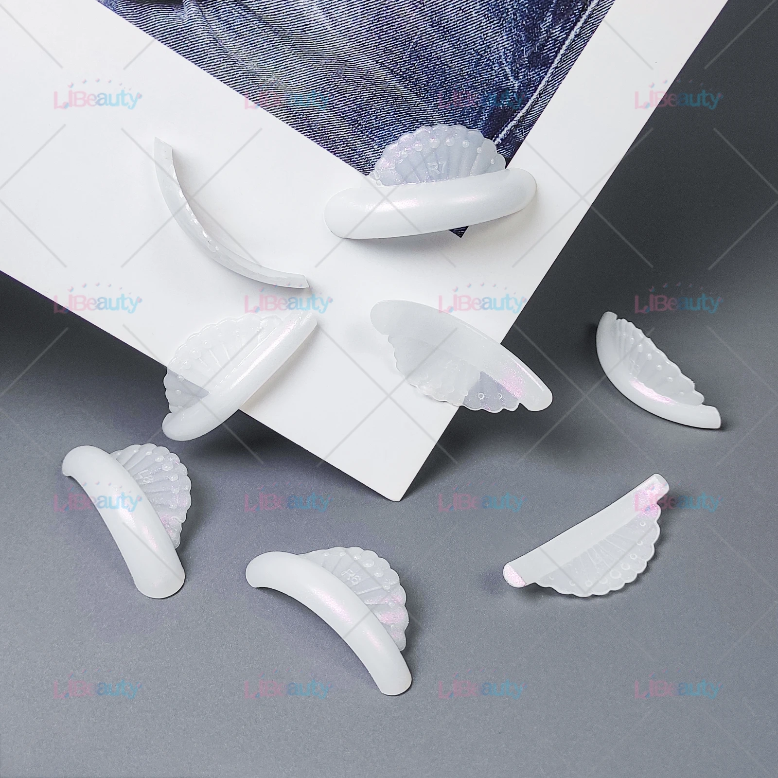 Libeauty 8 Paar kleberfreie Silikon-Wimperndauerwellen-Pads, klebriges Wimpernlift-Schild, Heben, 3D-Wimpernzange, Zubehör, Make-up-Werkzeug – Detail 9