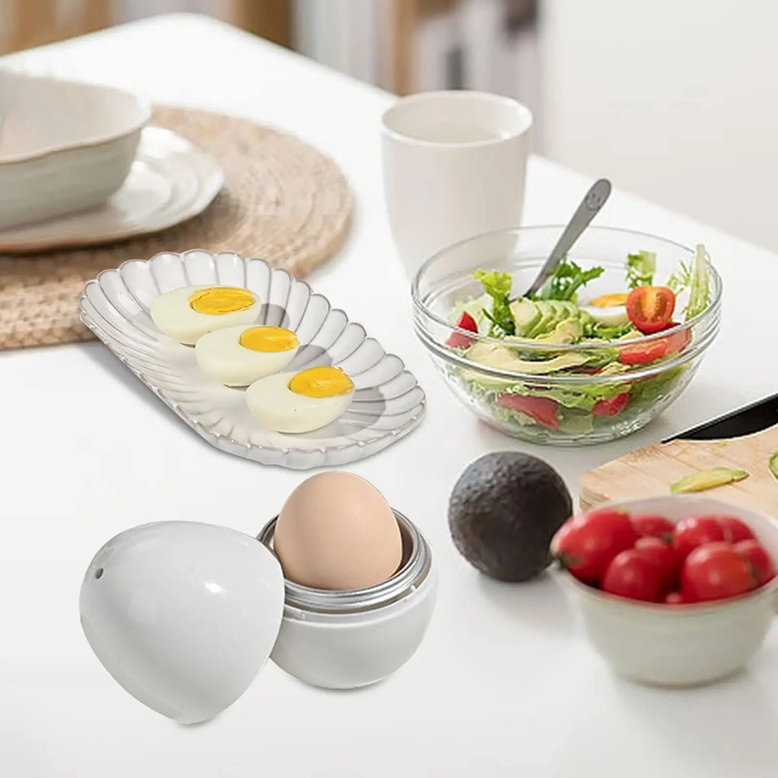 Microwave Egg Steamer Microwave Boiled Egg Maker Rapid Egg Cooker for Hard Soft Boiled Easy to clean Egg Boiler Kitchen Gadgets view 3