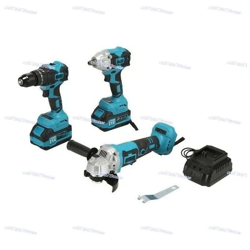 Brushless lithium battery hand electric drill angle grinder electric wrench electric hammer circular saw lithium tool set