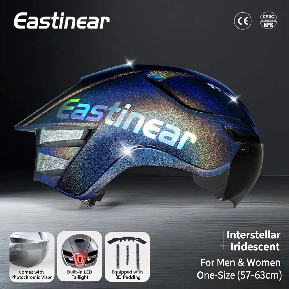 Streamline Bicycle Helmet Ride LED Lights-in-Mold Road Cycling Helmet  Men and Women Outdoor Sports Pro Cycling Bicicleta Safety