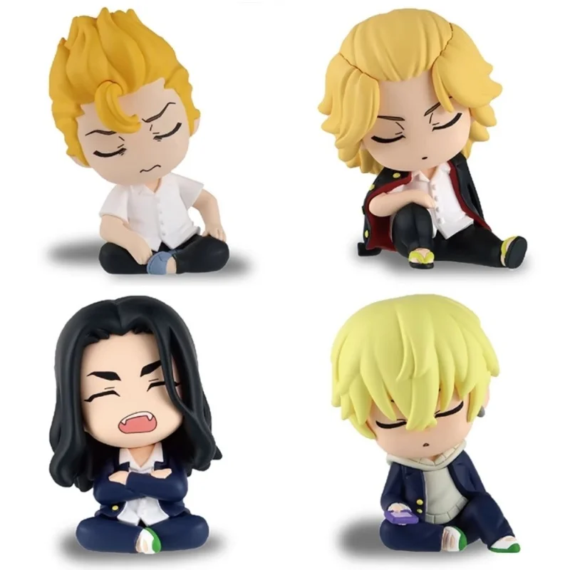 

TOMY Original 4Pcs Gashapon Tokyo Revengers Anime Figure Toys For Kids Gift Collectible Model Ornaments