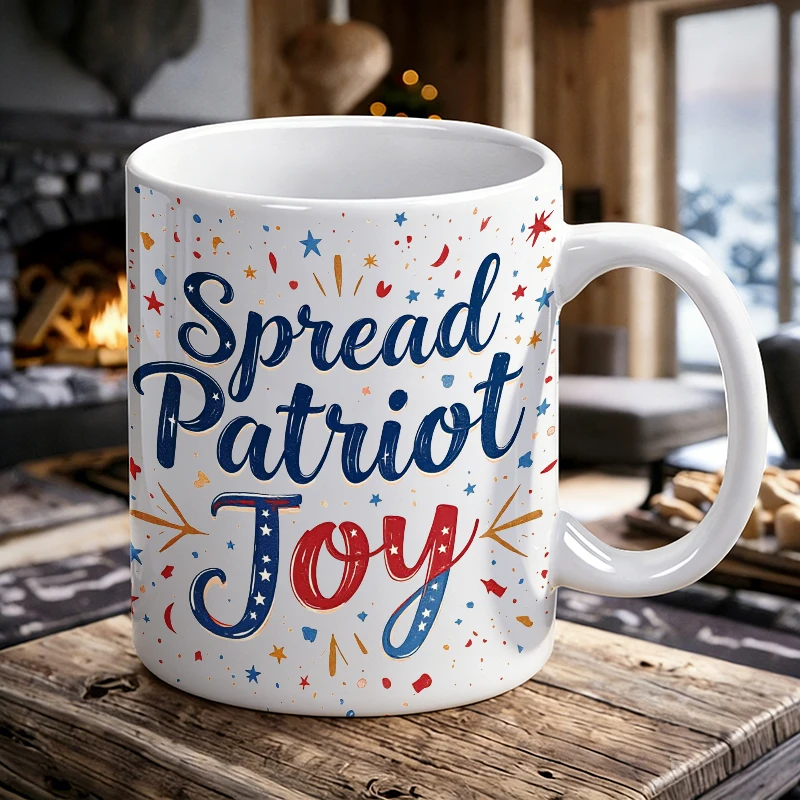 

Independence Day Mug Coffee Cup Ceramic Cup Spread Patriot Joy A Star-Spangled Celebration