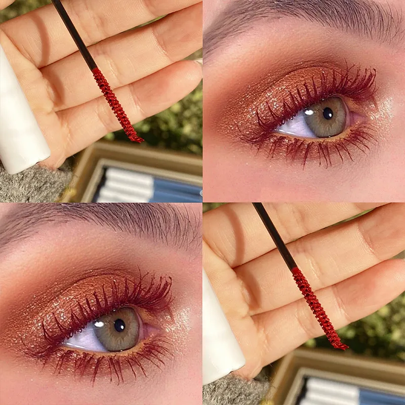 HANDAIYAN-Mascara blanc pour les cils, stylo liquide à friser, maquillage pour les yeux, optique, outil cosmétique, brosse colorée allongée