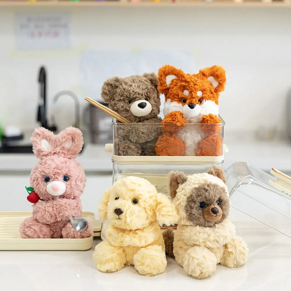 

Chicken Simulation Pig Plush Toy Little Bear Stuffed Animal Raccoon Plush Doll Kawaii PP Cotton Elephant Plush Doll Home Decor