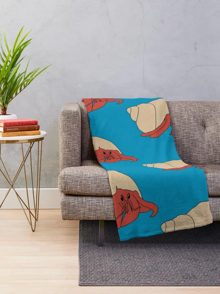 Hermit Crab Throw Blanket Beautifuls Flannel Blankets