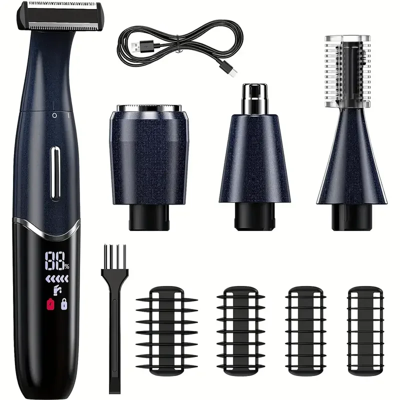 Intimate Areas Haircut Precision Shaver Men Bikini Line Sensitive Razor Balls Eggs Pubic Hair Shaving Trimmer Face Beard Clipper