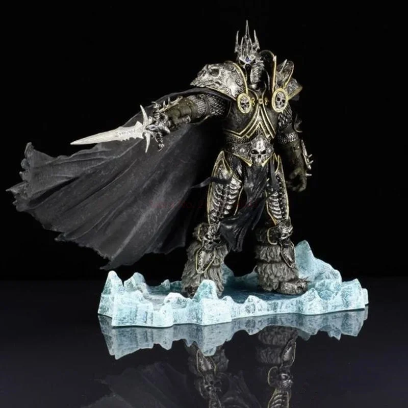 

21cm World of Warcraft Anime Figure The Lich King Arthas Boxed Action Figurine Death Knight PVC Collection Desktop Decoration