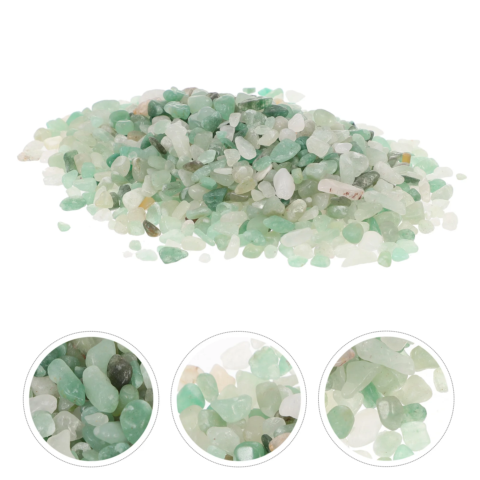 

6Packs Natural Pebble Decor Polished Small Stones for Fish Tank Aquarium Flowerpot Garden Stone Adornment Supplies