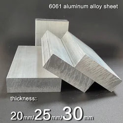 Thickness 20 25 30mm Width 40 50 60 80 100mm 6061 Aluminum Alloy Flat Bar Length 80mm 100mm 150mm 200mm