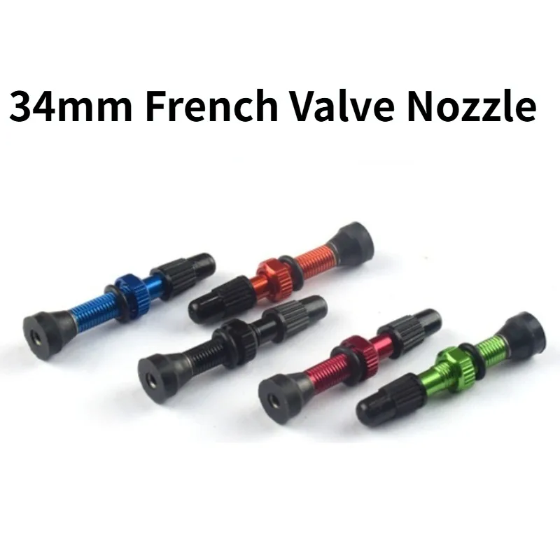 

Metal Multi-color Optional Aluminum Alloy 34mm Bicycle Vacuum Valve's Mouth Vacuums Tire French Valved Core Bicycle Accessories